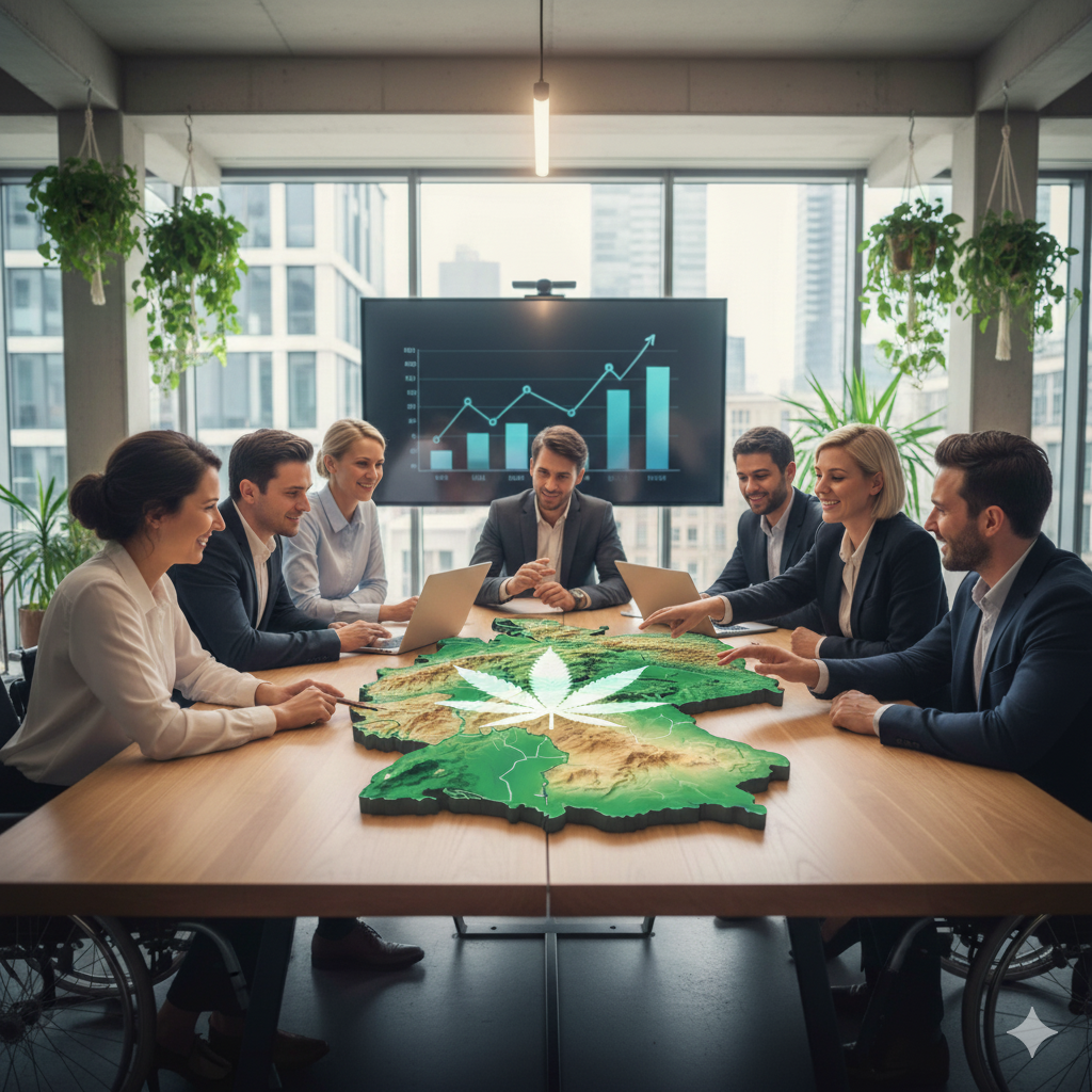Planung Markteinstieg in den deutschen Cannabis Markt mit Cannabis Texter Henrik Aulbach